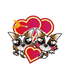 Goggle-eyed Chihuahua-Huanhuan and Lele（個別スタンプ：38）