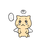 悪魔ねこと天使ねこ（個別スタンプ：10）