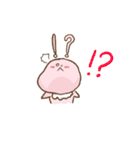 表情が硬いウサギジョン（個別スタンプ：7）