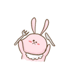 表情が硬いウサギジョン（個別スタンプ：8）