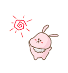 表情が硬いウサギジョン（個別スタンプ：18）