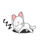 A cute and white cat-white（個別スタンプ：15）
