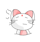 A cute and white cat-white（個別スタンプ：18）