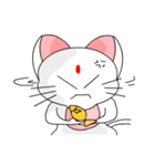 A cute and white cat-white（個別スタンプ：35）
