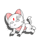A cute and white cat-white（個別スタンプ：36）