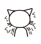半目の白い猫（個別スタンプ：6）