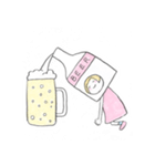 PASTEL DRINK FAMILY（個別スタンプ：16）