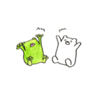 かえるとしろくまの日常（個別スタンプ：4）