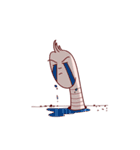 Funny Earthworm（個別スタンプ：3）