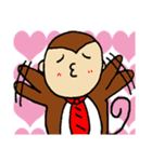 おさる君の猿芝居2 お返事編（個別スタンプ：9）