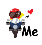 Rider motorcycle cartoon V.2（個別スタンプ：5）