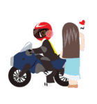 Rider motorcycle cartoon V.2（個別スタンプ：13）