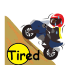 Rider motorcycle cartoon V.2（個別スタンプ：35）