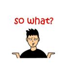 Man in black (MIB - what men want)（個別スタンプ：25）