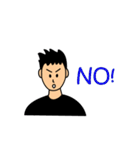 Man in black (MIB - what men want)（個別スタンプ：33）