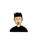 Man in black (MIB - what men want)（個別スタンプ：37）