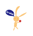 Orange rabbit so proud（個別スタンプ：1）