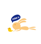 Orange rabbit so proud（個別スタンプ：5）