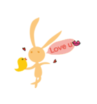 Orange rabbit so proud（個別スタンプ：9）