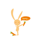 Orange rabbit so proud（個別スタンプ：19）