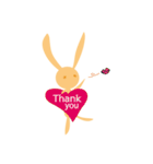Orange rabbit so proud（個別スタンプ：34）