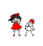 すずらんちゃんとコッコくん（個別スタンプ：4）