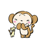 おさるさん、ねこといっしょ2（個別スタンプ：11）