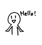 ◎いつでもニコくん◎ 英語ver.（個別スタンプ：1）