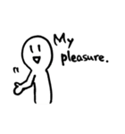 ◎いつでもニコくん◎ 英語ver.（個別スタンプ：4）