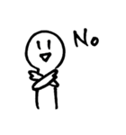 ◎いつでもニコくん◎ 英語ver.（個別スタンプ：7）
