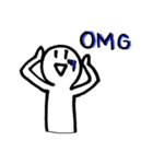 ◎いつでもニコくん◎ 英語ver.（個別スタンプ：12）