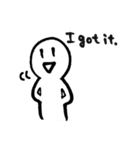 ◎いつでもニコくん◎ 英語ver.（個別スタンプ：25）