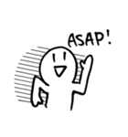 ◎いつでもニコくん◎ 英語ver.（個別スタンプ：28）