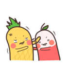 Mr.Pineapple ＆ Ms.Lychee（個別スタンプ：21）