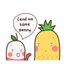 Mr.Pineapple ＆ Ms.Lychee（個別スタンプ：33）