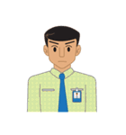 Smart office man (EN)（個別スタンプ：2）