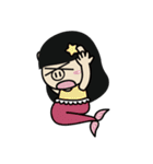 Lady PIGA doesn't talk much this time（個別スタンプ：18）