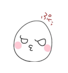 表情豊かなしろくてまるいやつ（個別スタンプ：17）