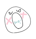 表情豊かなしろくてまるいやつ（個別スタンプ：22）