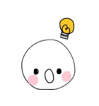 表情豊かなしろくてまるいやつ（個別スタンプ：30）