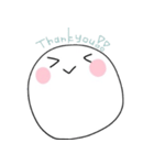 表情豊かなしろくてまるいやつ（個別スタンプ：36）