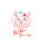 たれ耳ウサギは関西弁（個別スタンプ：3）
