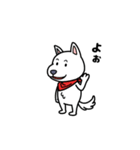 白犬くんスタンプ（個別スタンプ：1）