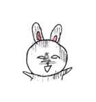 表情豊かなウサギ（個別スタンプ：3）