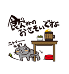 灰色猫の毎日（個別スタンプ：7）