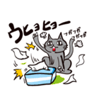 灰色猫の毎日（個別スタンプ：31）