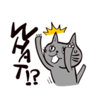 灰色猫の毎日（個別スタンプ：35）