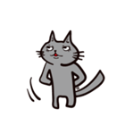 灰色猫の毎日（個別スタンプ：40）