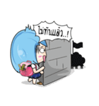 YoYo Naughty little girl（個別スタンプ：4）