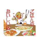 飲み会スタンプレオンくん（個別スタンプ：9）